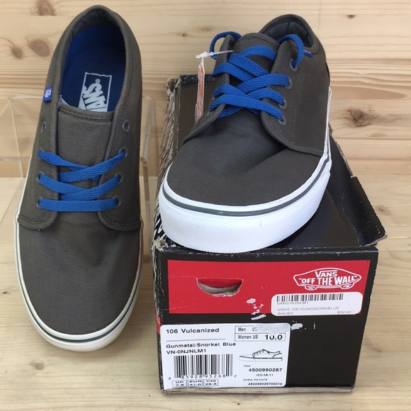 vans 106 vulcanized grey